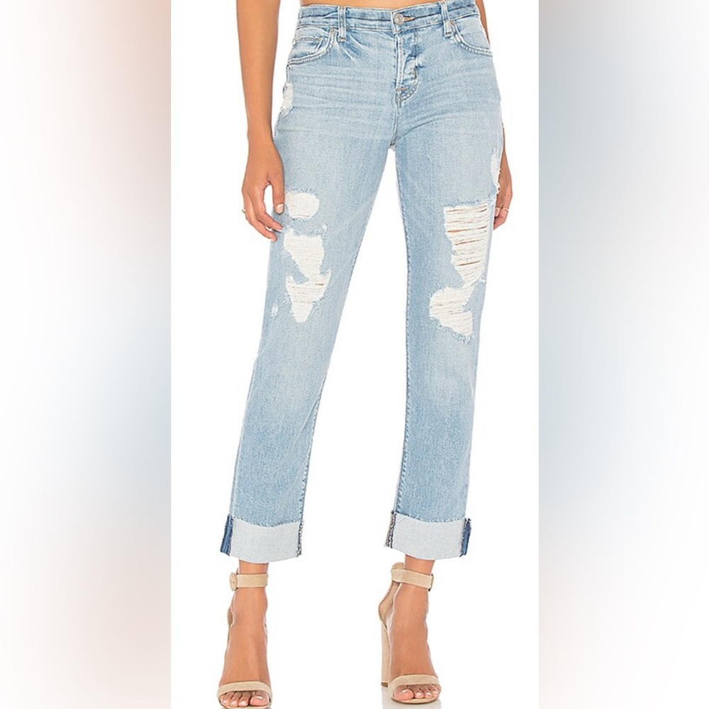HUDSON JEANS Riley Crop Relaxed Straight in‎ Push N Shove
Size 30